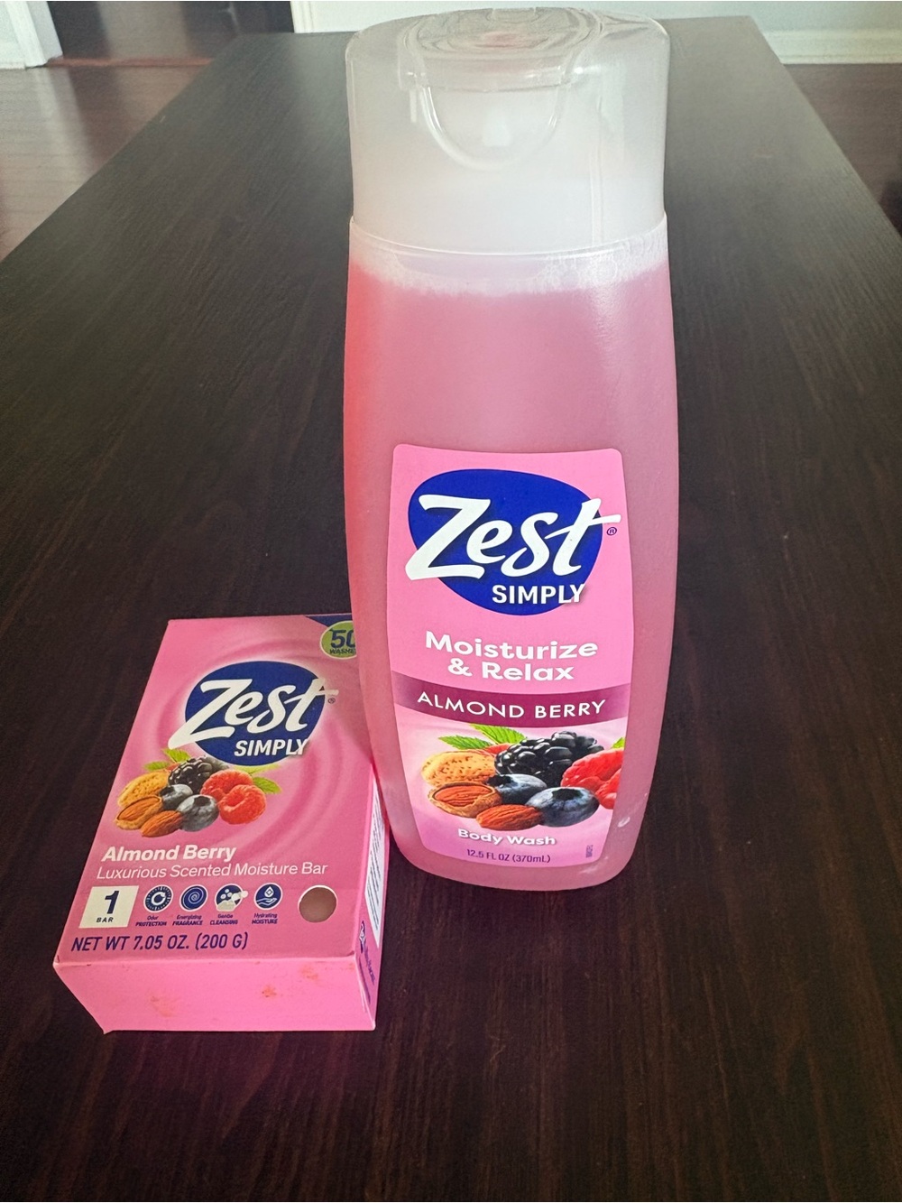zestt Almond Berry Pink Body Wash & Bar Set
